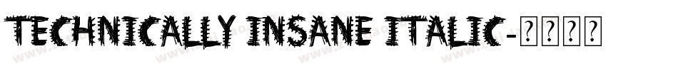 Technically Insane Italic字体转换